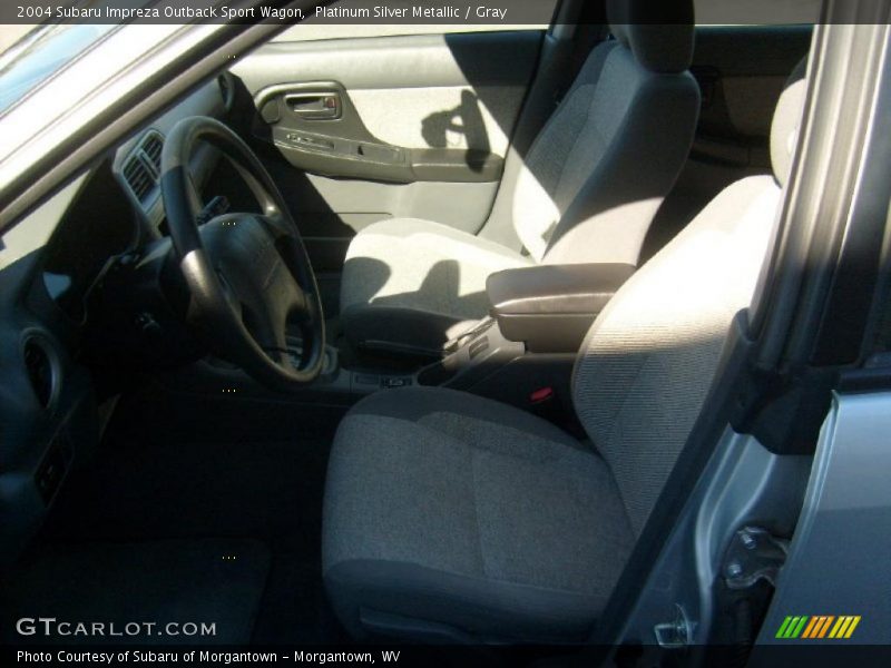 Platinum Silver Metallic / Gray 2004 Subaru Impreza Outback Sport Wagon