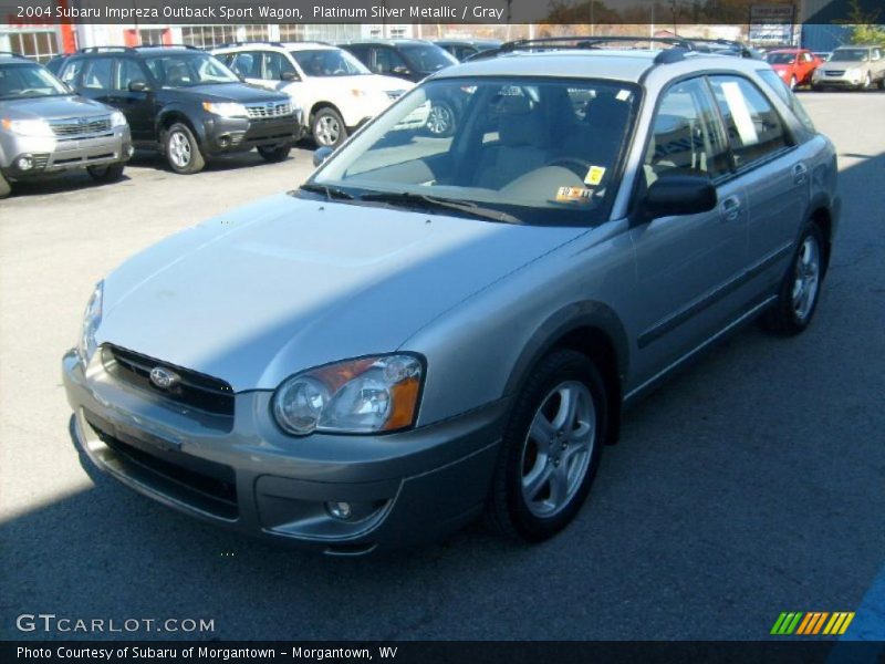 Platinum Silver Metallic / Gray 2004 Subaru Impreza Outback Sport Wagon