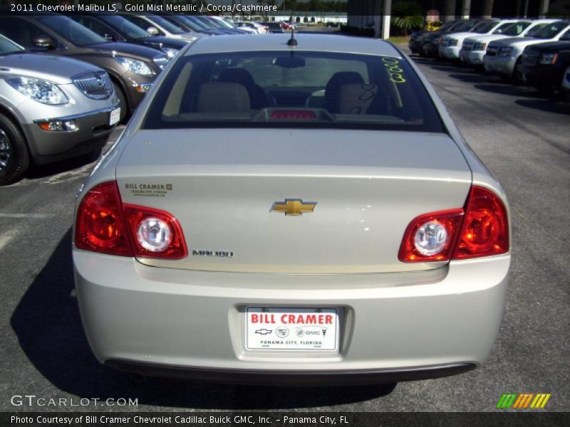 Gold Mist Metallic / Cocoa/Cashmere 2011 Chevrolet Malibu LS