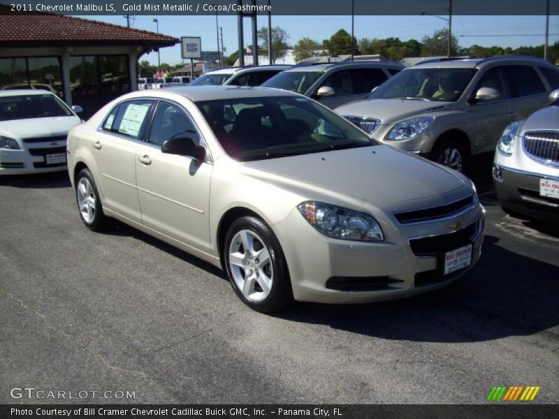 Gold Mist Metallic / Cocoa/Cashmere 2011 Chevrolet Malibu LS