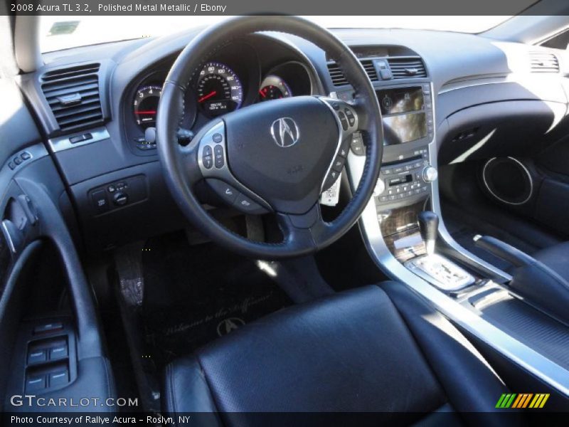 Polished Metal Metallic / Ebony 2008 Acura TL 3.2