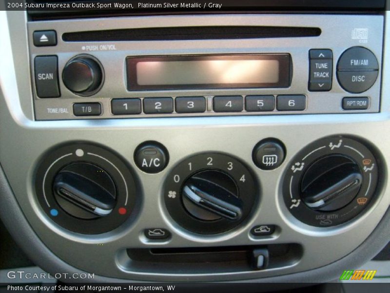 Controls of 2004 Impreza Outback Sport Wagon