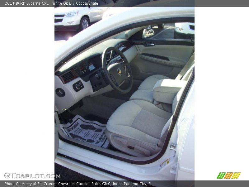 White Opal / Cocoa/Shale 2011 Buick Lucerne CXL