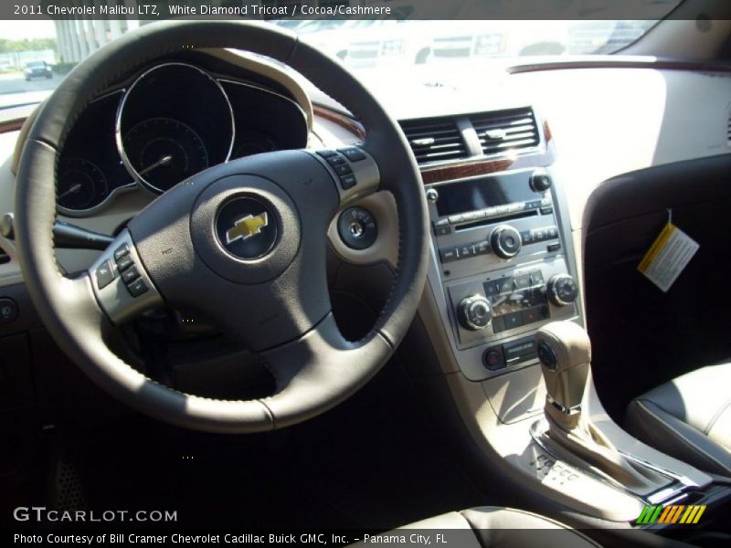 White Diamond Tricoat / Cocoa/Cashmere 2011 Chevrolet Malibu LTZ