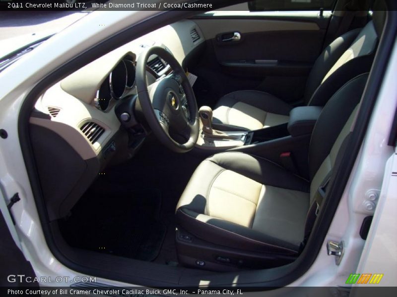 White Diamond Tricoat / Cocoa/Cashmere 2011 Chevrolet Malibu LTZ