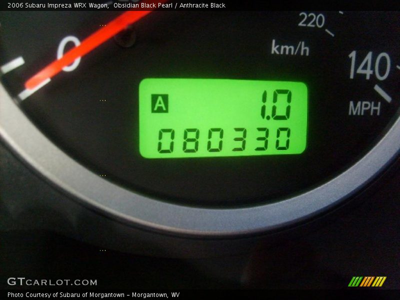 Obsidian Black Pearl / Anthracite Black 2006 Subaru Impreza WRX Wagon