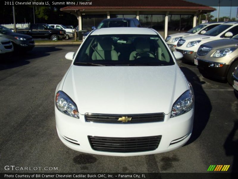Summit White / Neutral 2011 Chevrolet Impala LS