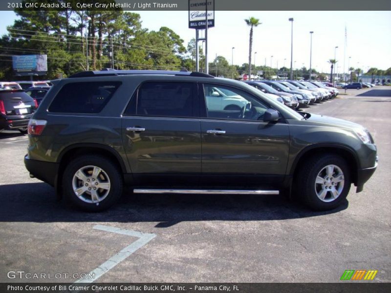 Cyber Gray Metallic / Light Titanium 2011 GMC Acadia SLE