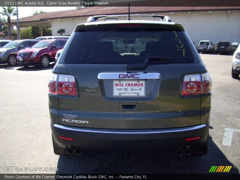 Cyber Gray Metallic / Light Titanium 2011 GMC Acadia SLE