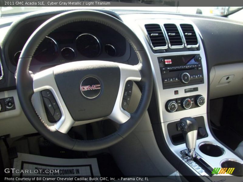 Cyber Gray Metallic / Light Titanium 2011 GMC Acadia SLE