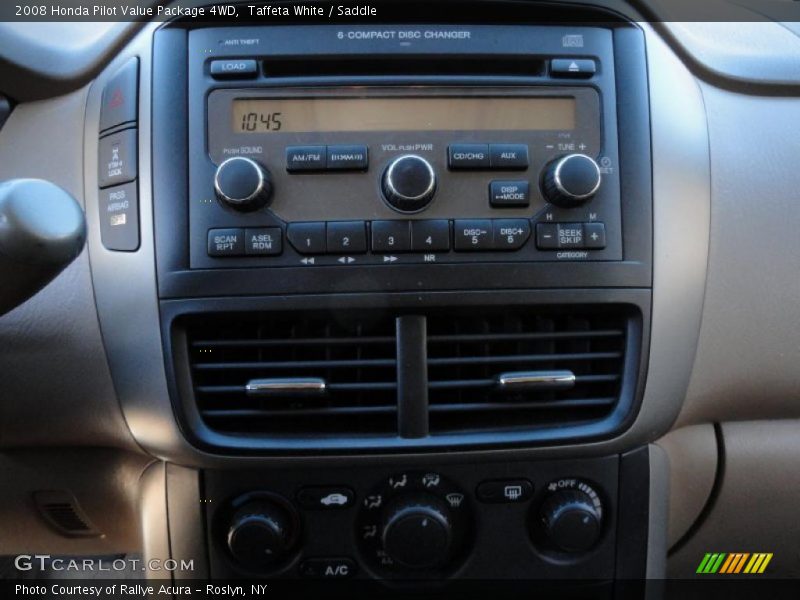 Taffeta White / Saddle 2008 Honda Pilot Value Package 4WD