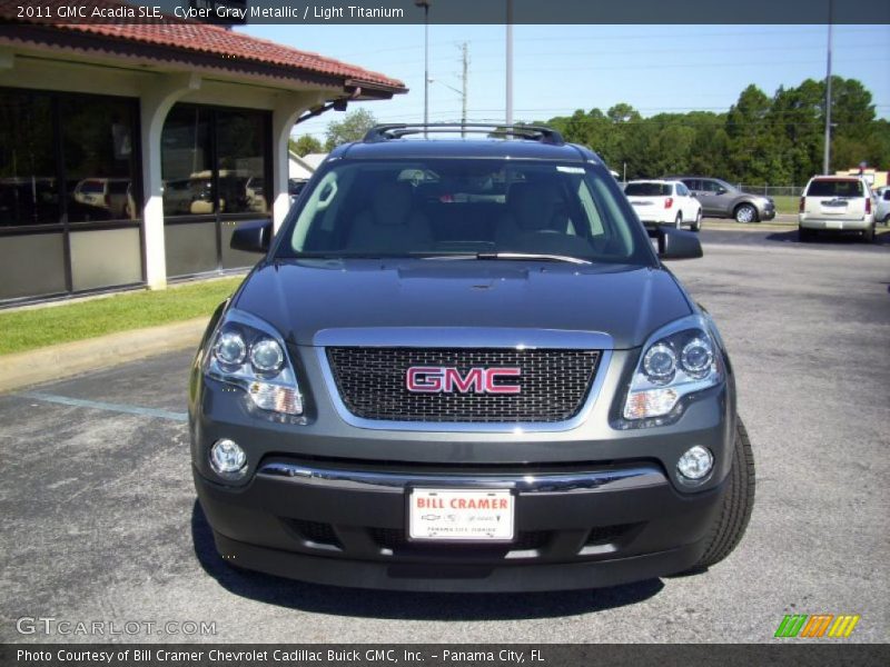 Cyber Gray Metallic / Light Titanium 2011 GMC Acadia SLE