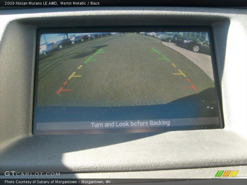 Merlot Metallic / Black 2009 Nissan Murano LE AWD