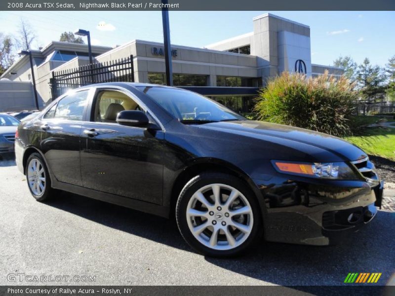 Nighthawk Black Pearl / Parchment 2008 Acura TSX Sedan