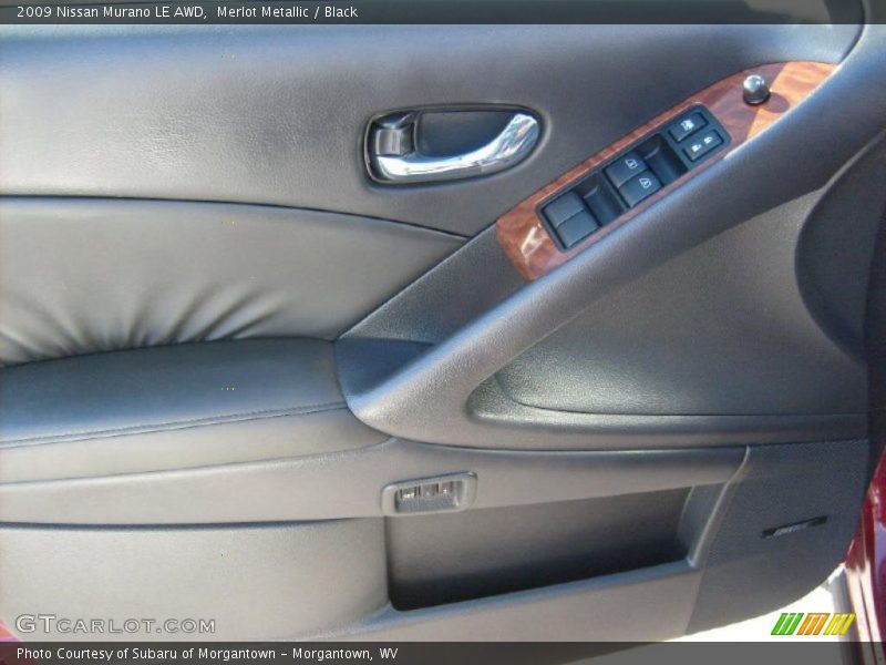 Merlot Metallic / Black 2009 Nissan Murano LE AWD