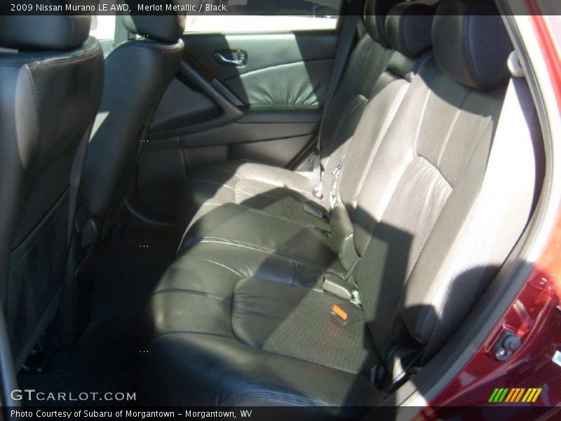 Merlot Metallic / Black 2009 Nissan Murano LE AWD