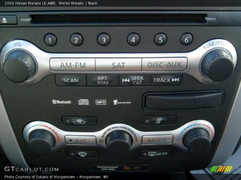 Merlot Metallic / Black 2009 Nissan Murano LE AWD