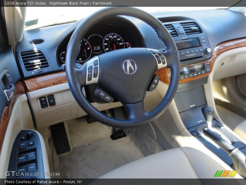 Nighthawk Black Pearl / Parchment 2008 Acura TSX Sedan