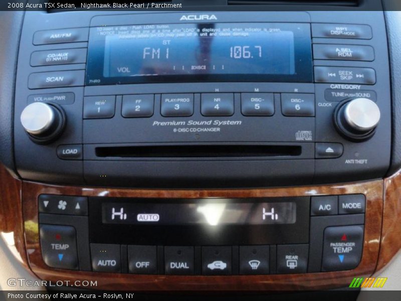 Nighthawk Black Pearl / Parchment 2008 Acura TSX Sedan