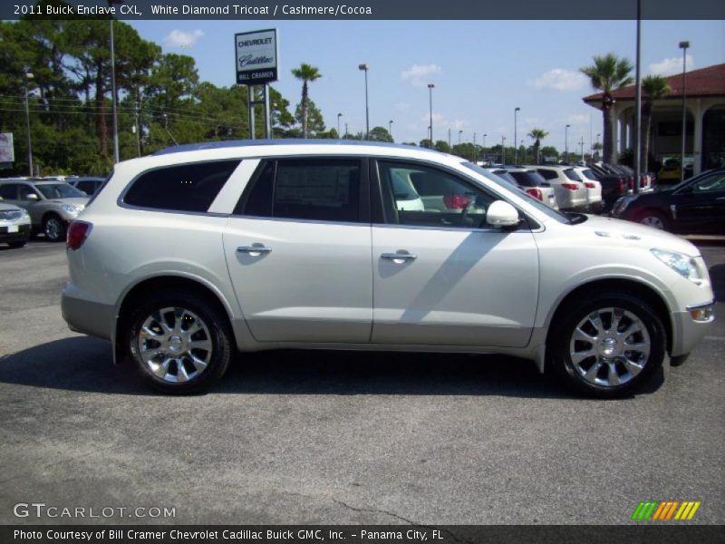 White Diamond Tricoat / Cashmere/Cocoa 2011 Buick Enclave CXL