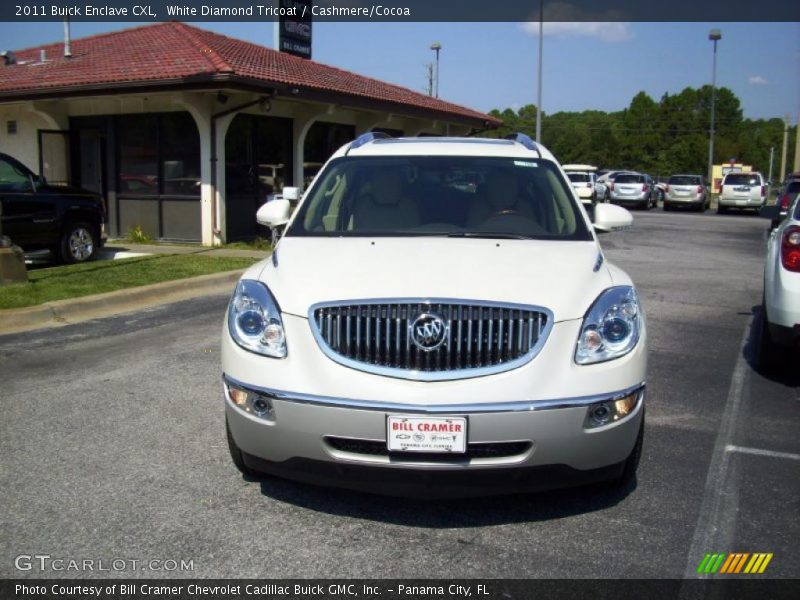 White Diamond Tricoat / Cashmere/Cocoa 2011 Buick Enclave CXL