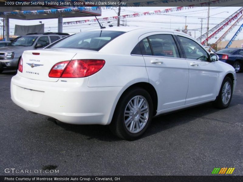 Stone White / Dark Slate Gray 2009 Chrysler Sebring Touring Sedan
