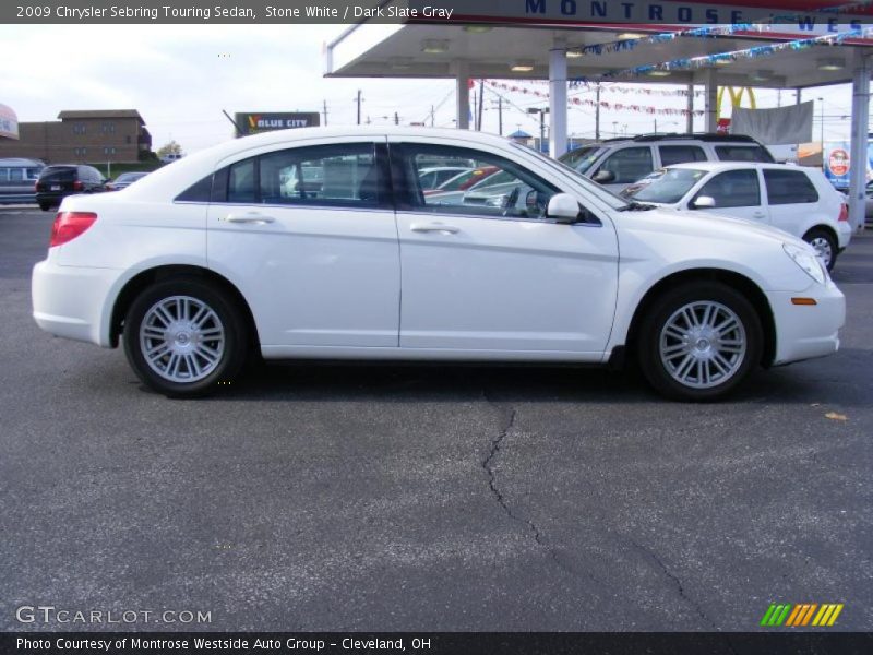 Stone White / Dark Slate Gray 2009 Chrysler Sebring Touring Sedan