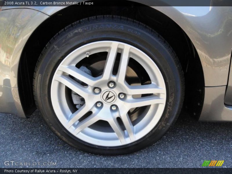 Carbon Bronze Metallic / Taupe 2008 Acura TL 3.2