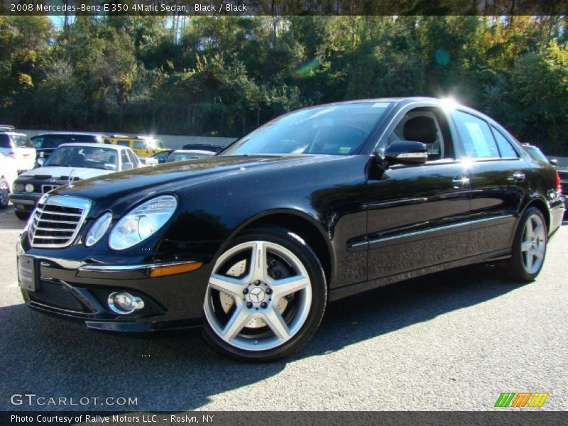 Black / Black 2008 Mercedes-Benz E 350 4Matic Sedan