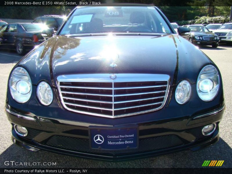 Black / Black 2008 Mercedes-Benz E 350 4Matic Sedan