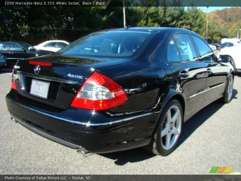 Black / Black 2008 Mercedes-Benz E 350 4Matic Sedan