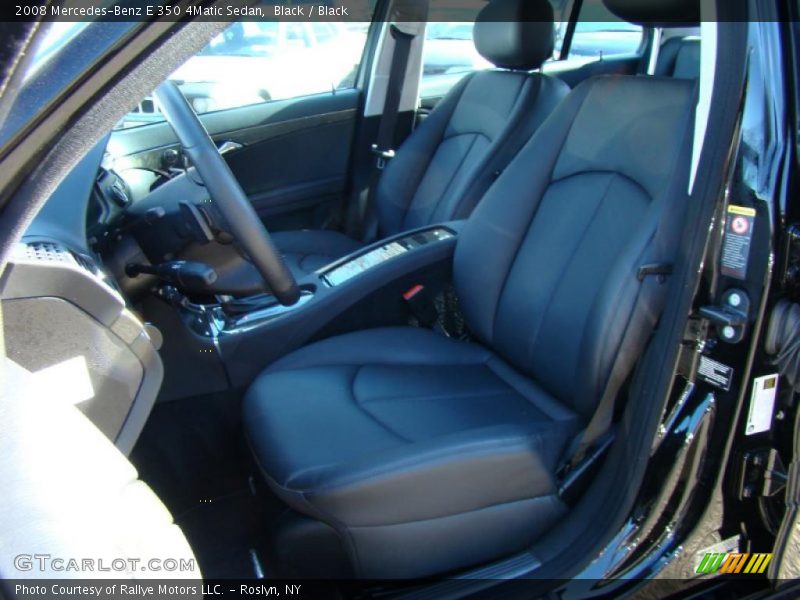 Black / Black 2008 Mercedes-Benz E 350 4Matic Sedan