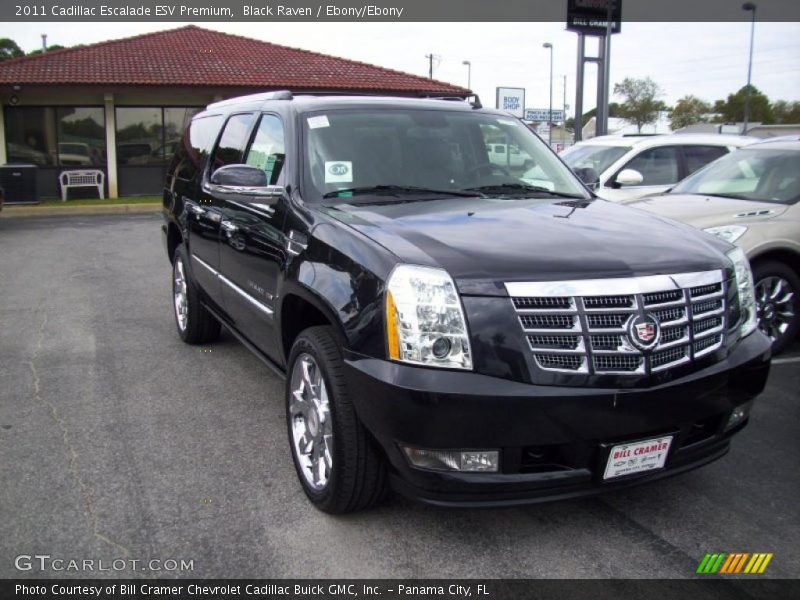 Black Raven / Ebony/Ebony 2011 Cadillac Escalade ESV Premium