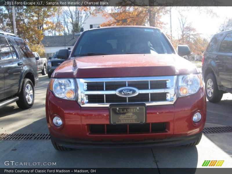 Sangria Red Metallic / Charcoal Black 2011 Ford Escape XLT