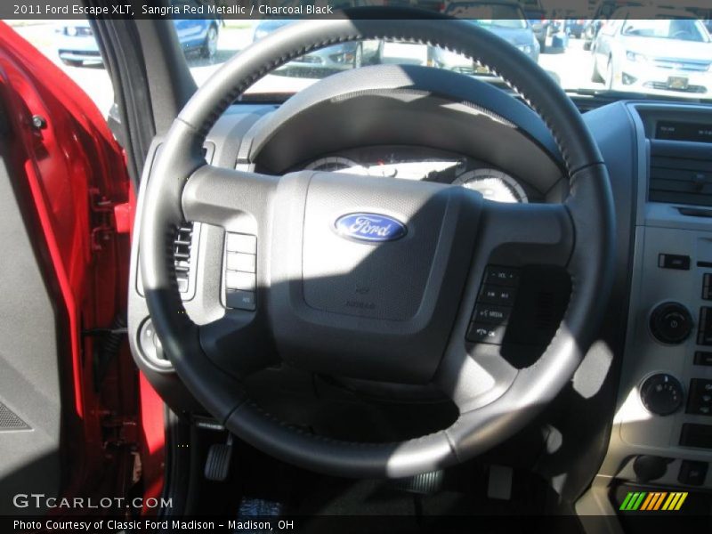 Sangria Red Metallic / Charcoal Black 2011 Ford Escape XLT