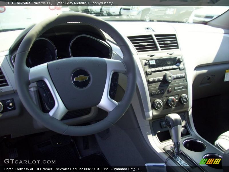 Cyber Gray Metallic / Ebony/Ebony 2011 Chevrolet Traverse LT