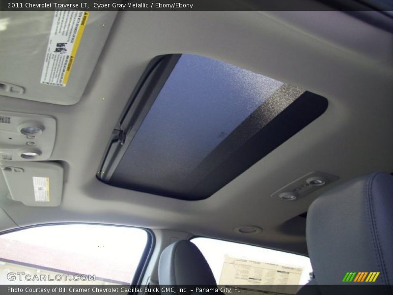 Cyber Gray Metallic / Ebony/Ebony 2011 Chevrolet Traverse LT