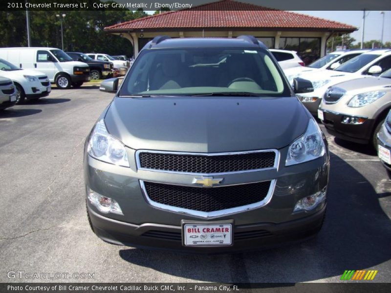 Cyber Gray Metallic / Ebony/Ebony 2011 Chevrolet Traverse LT