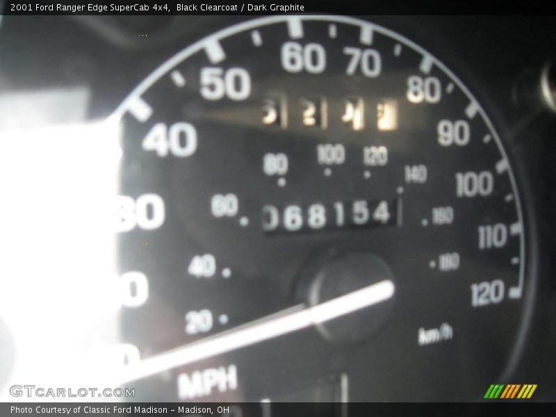 Black Clearcoat / Dark Graphite 2001 Ford Ranger Edge SuperCab 4x4