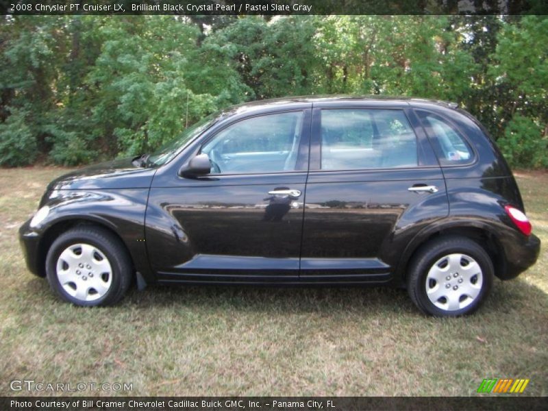 Brilliant Black Crystal Pearl / Pastel Slate Gray 2008 Chrysler PT Cruiser LX