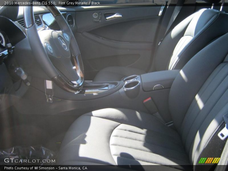 Flint Grey Metallic / Black 2010 Mercedes-Benz CLS 550