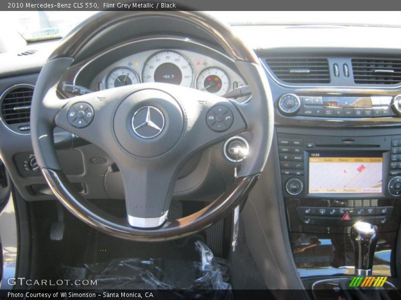 Flint Grey Metallic / Black 2010 Mercedes-Benz CLS 550