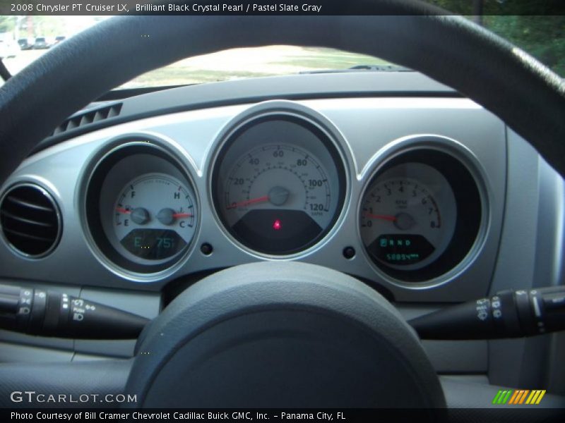 Brilliant Black Crystal Pearl / Pastel Slate Gray 2008 Chrysler PT Cruiser LX