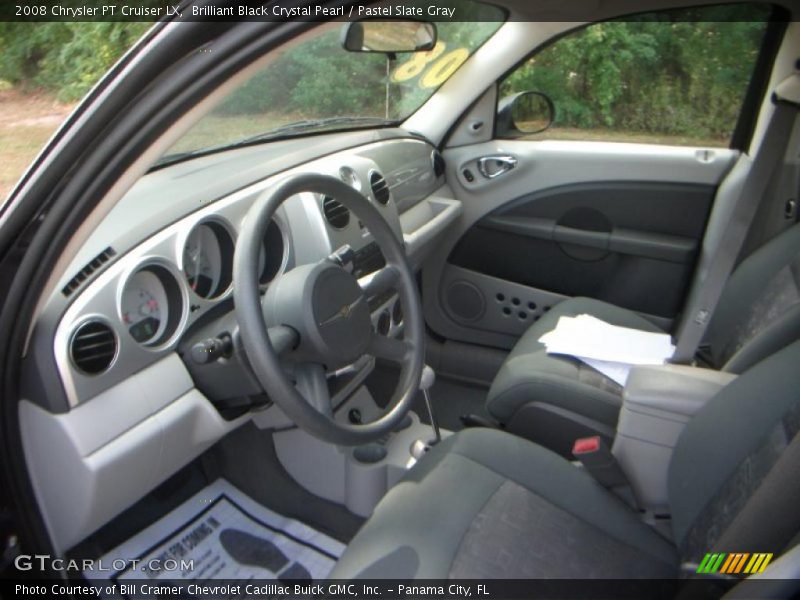 Brilliant Black Crystal Pearl / Pastel Slate Gray 2008 Chrysler PT Cruiser LX