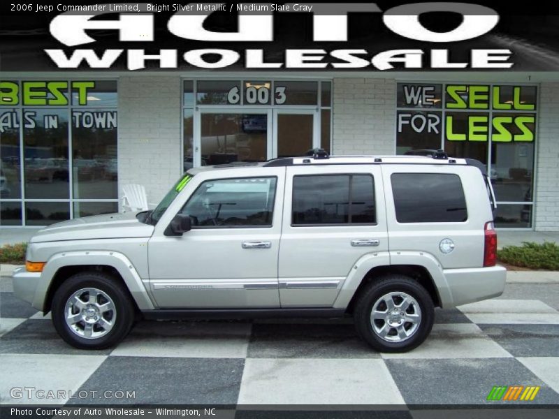 Bright Silver Metallic / Medium Slate Gray 2006 Jeep Commander Limited