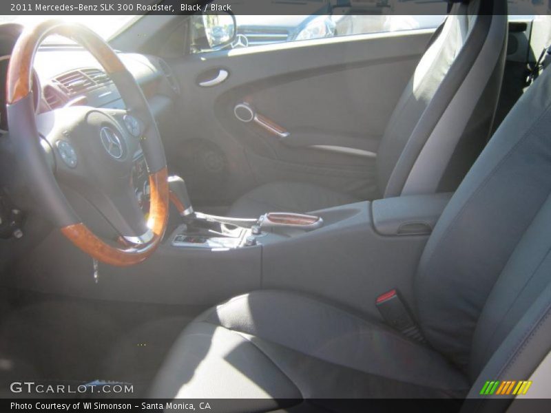 Black / Black 2011 Mercedes-Benz SLK 300 Roadster