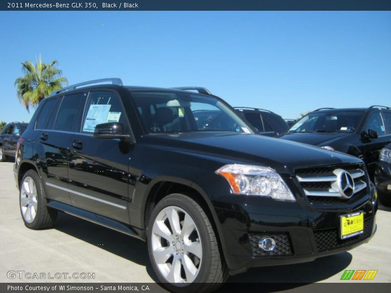 Black / Black 2011 Mercedes-Benz GLK 350