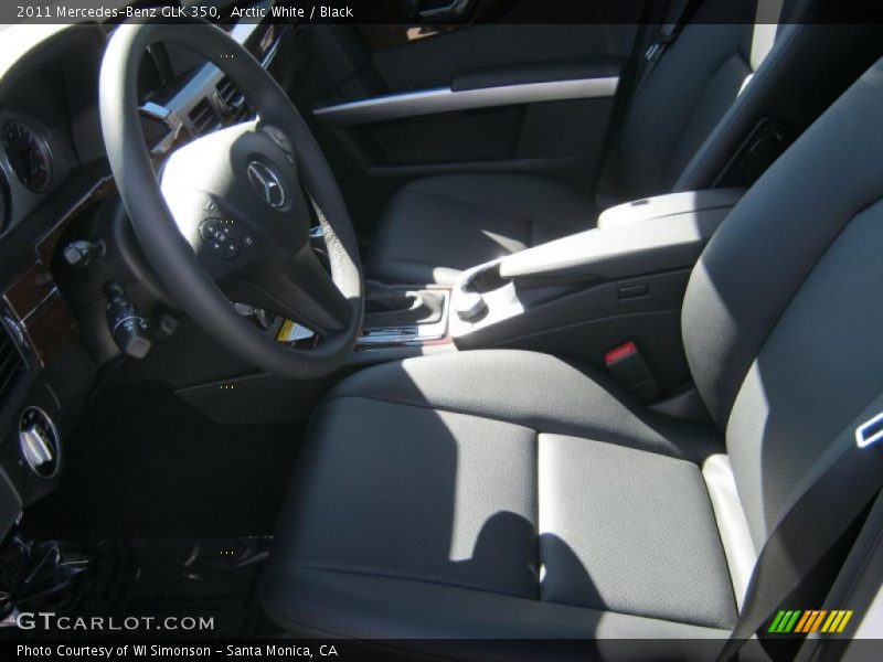 Arctic White / Black 2011 Mercedes-Benz GLK 350