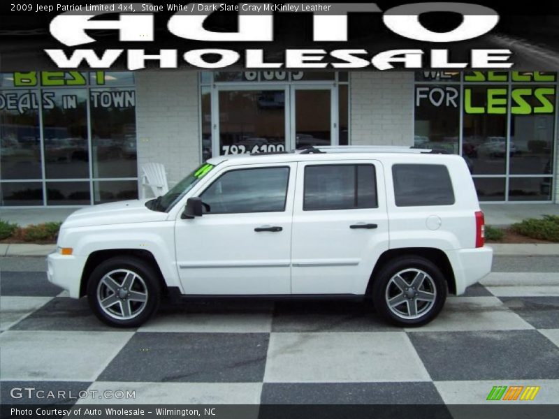 Stone White / Dark Slate Gray McKinley Leather 2009 Jeep Patriot Limited 4x4