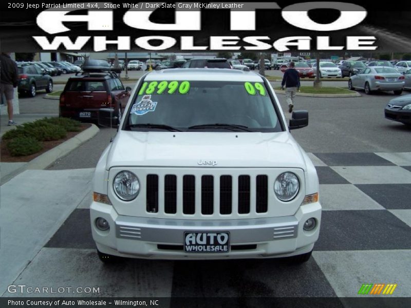 Stone White / Dark Slate Gray McKinley Leather 2009 Jeep Patriot Limited 4x4